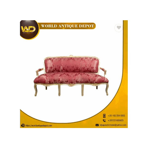 Best Quality Sofa Louis XV red and gilded wood / 2
