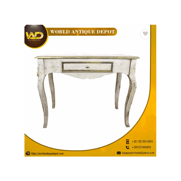 100% Best Quality Handcrafted Half Round Antique Style Console Table / 6