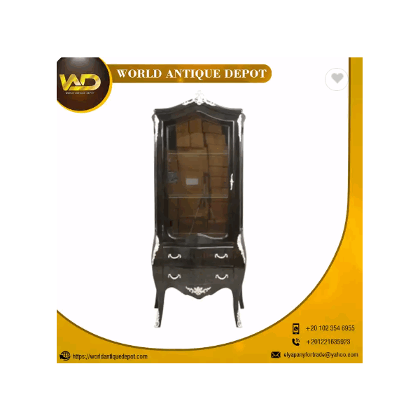 100% Best Quality Vitrine Showcase Baroque Black / 2