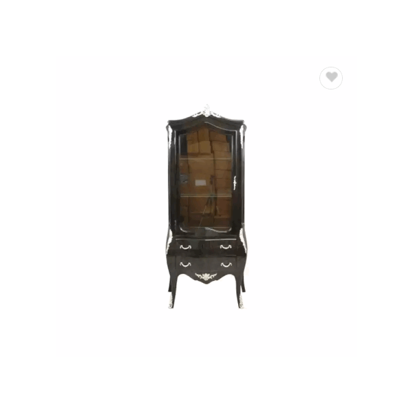 100% Best Quality Vitrine Showcase Baroque Black / 1