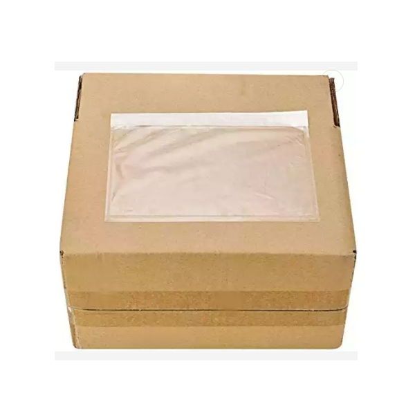 Clear Plastic Blank Envelope Pouch for Packing List Return Label Documents Keeps Paper Safe While Sh / 2