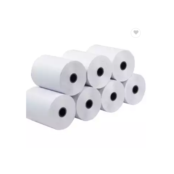 Wholesale types printing cash register paper on plastic core for thermal paper 80mm 57mm / 3