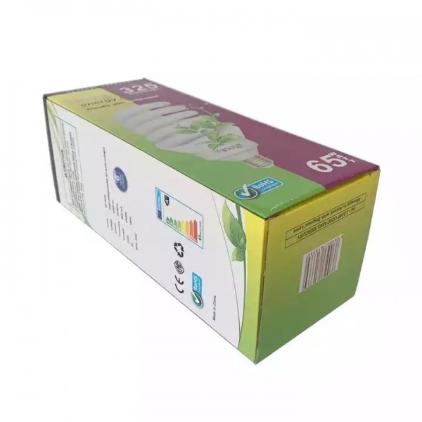 2022 custom factory directly LED light bulb packaging box white corrugated cardboard printing paper  / 2