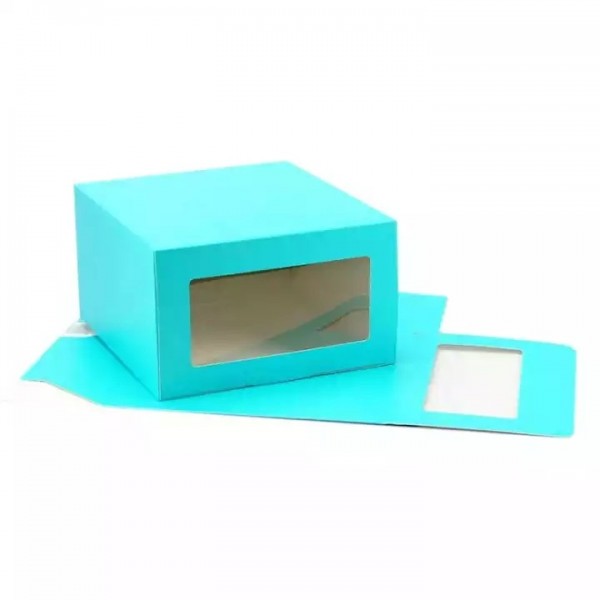 Custom LOGO free design cmyk printed hat packaging box with PVC window cardboard paper box / 3