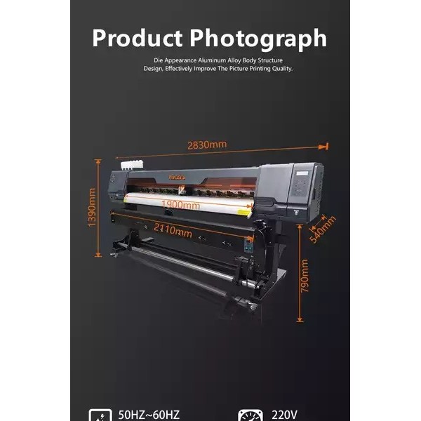 Promotion model 1.8m single head eco solvent printer for vinyl flex banner sticker printing machine  / 2