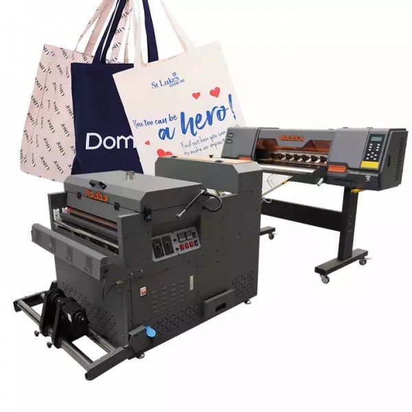 Update new dtf printer printing machine 70cm width 2 pieces i3200A1 xp600 heads T shirt printing tex / 1