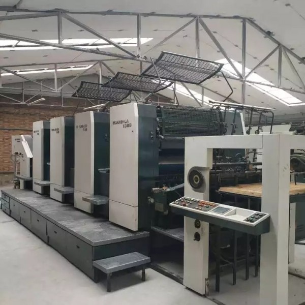 heavy duty four color used and refurbished 28x40 SM102 two color colour offset printer printing mach / 2