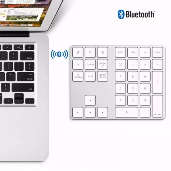 hot selling rechargeable aluminum bluetooth number pad numeric keyboard keypad / 1