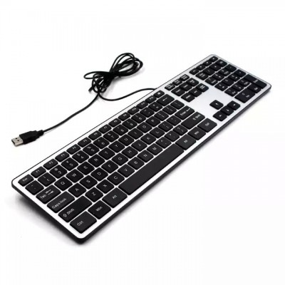 full size standard mutil-connected wired keyboard for computer