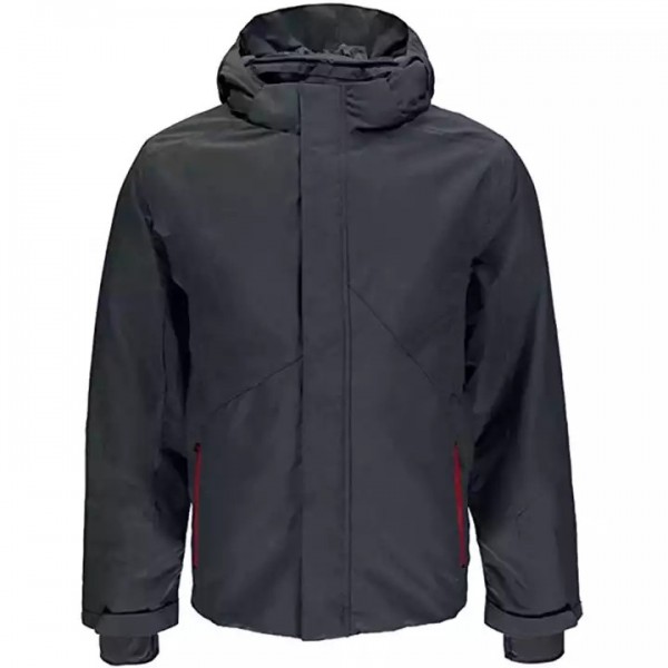 custom color and design navy waterproof insulated winter coat sports jacket for men / 3