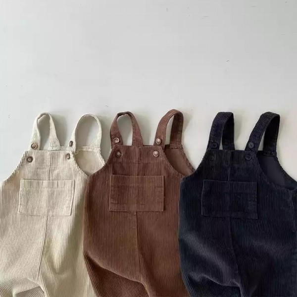 Spring&Autumn Baby&Toddler Fashion Multicolor Corduroy Casual Strap Pants / 3