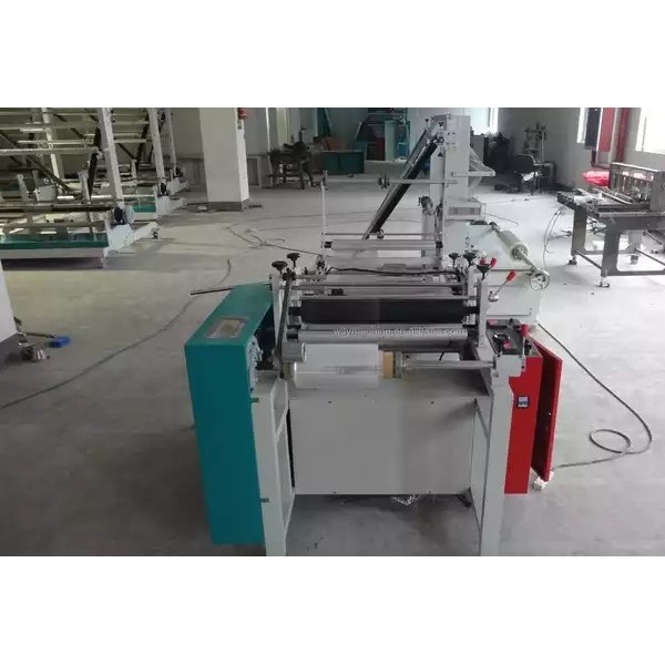 OPP CPP PE POF plastic film folding and rewinding machine for plastic bags / 2