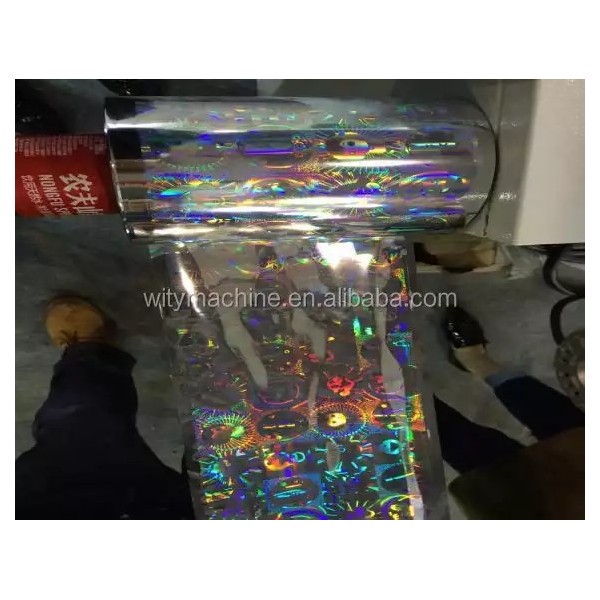 Equidistance Laser Holographic Label Embossing Press Machine Hologram Making Plastic Film Soft Embos / 2