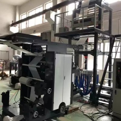 100% Compostable Film Blown Extruder With One Color Online Biodegradable Gravure Printing Machine