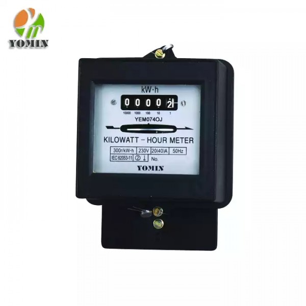 China Factory Good Quality Single Phase Electric Meter Price/Mechanical Counter Meter/ plastic elect / 1