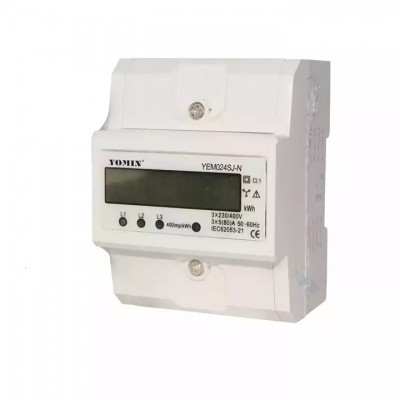 2016 New Type 3 Phase 4 Wire Kwh Meter Din Rail Energy Meter Electronic Meter Smart Electric Meter