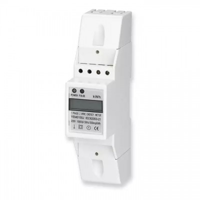 NEW TYPE single phase two wire din rail active electric energy meter with LCD display and pulse outp