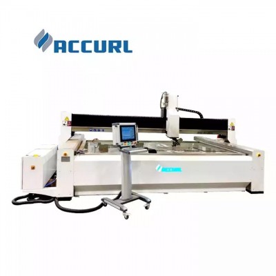 ACCURL 2000mm stainless steel Water Jet Cutter Machine Water Cutting Machine 5 Axis Cnc WaterJet Cut