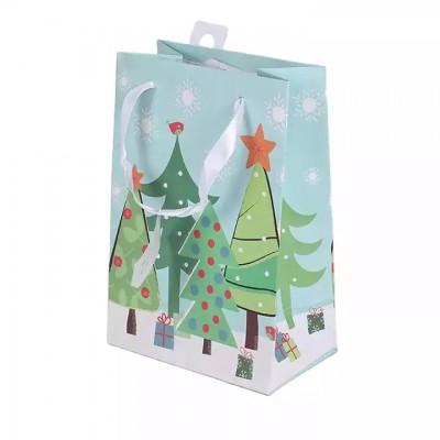 Custom printing green garment carrier shopping bag