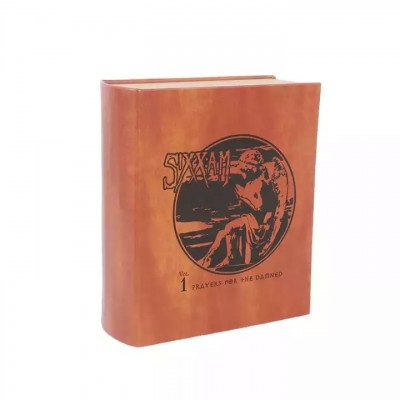 Custom leather cover cardboard book type gift box