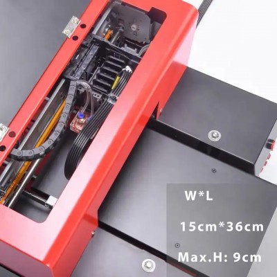 Directly printing on pvc sheet mini A4 uv small plastic business id card printer