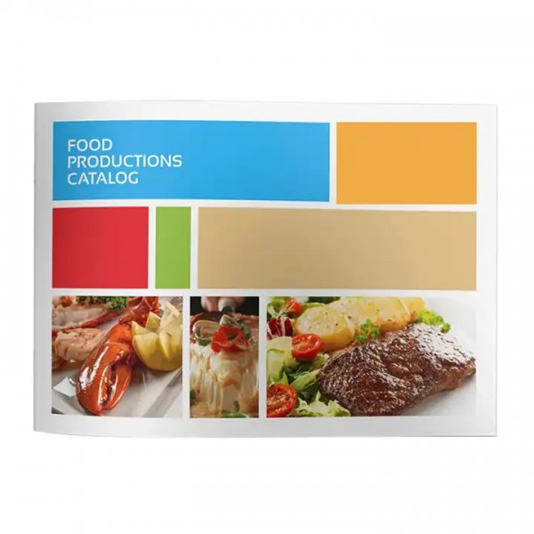 Custom Design Food Products Catalog Brochure Printing Saddle Stitching booklet / 1