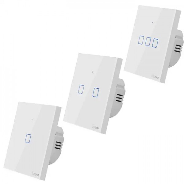 SONOFF T1EU1C/T1EU2C/T1EU3C TX WIFI Smart touch switch with ewelink APP/433 control 1 buyer / 1