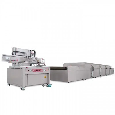 PET heating transfer film silk screen printing press