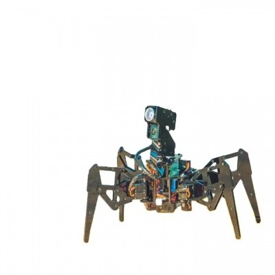 Stem Quadruped Spider Raspberry Pi Robot Python Programming Mobile App Control Large Probe Robot