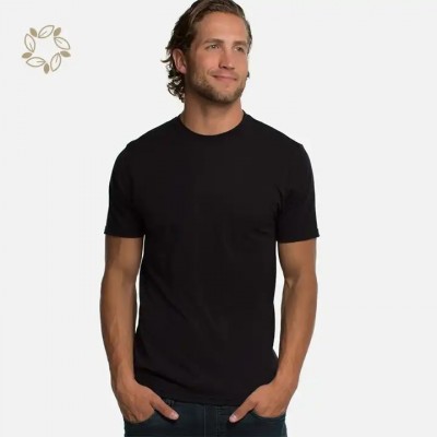 Sustainable bamboo cotton t shirt organic men's t-shirt eco friendly men's summer t-shirts