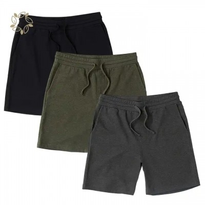 Organic cotton terry sweat shorts eco friendly terry shorts men sustainable french terry men shorts