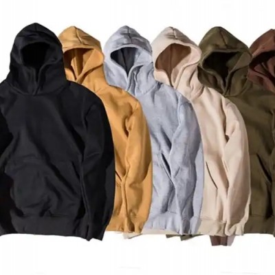 streetwear 500gsm heavyweight oversized hoodie fleece cotton hoodie plain no string men fleece thick