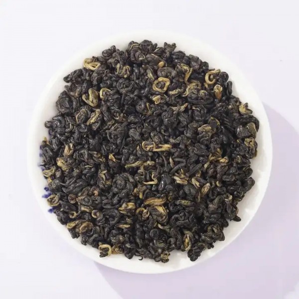 luxury grade China yunnan Black snail tea golden tips yunnan dian hong luo cha black fermented tea / 1