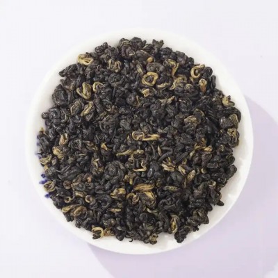 luxury grade China yunnan Black snail tea golden tips yunnan dian hong luo cha black fermented tea