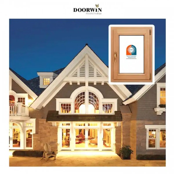 Doorwin IMAGINATION SERIES Latest Design Superlative Performance Aluminum clad wood Casement Window / 1