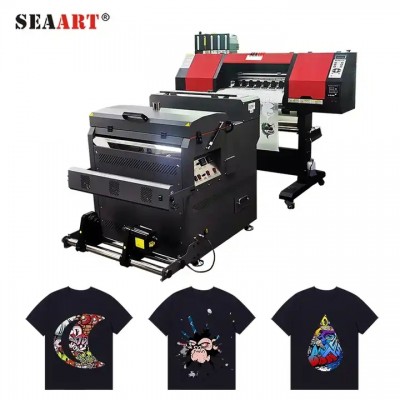White Ink Direct To Film Printer Plastisol offset heat transfer inkjet Printing Machine XP600 DTF Pr