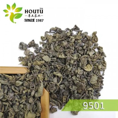 Hot selling big leaves China green tea 9501 9502 Uzbekistan Afghanistan Pakistan market
