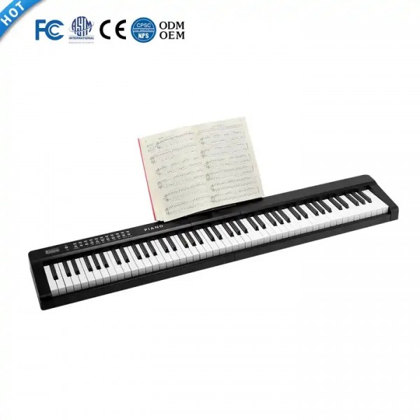 Professional Digital Piano Keyboard 61 Keys with Double Speaker Stereo for Adult Children Beginnings / 1