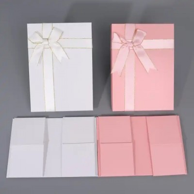Eco friendly Recyclable Cardboard Packaging Magnetic Closure shoe Foldable Paper Gift underwear box 