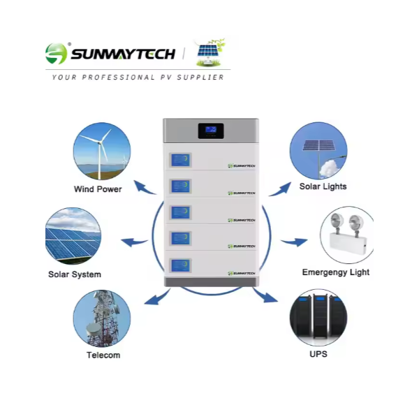 Sunway New Design Energy Storage Battery 48V Lithium Ion Battery Stackable lithium Iron Phosphate Ba / 3