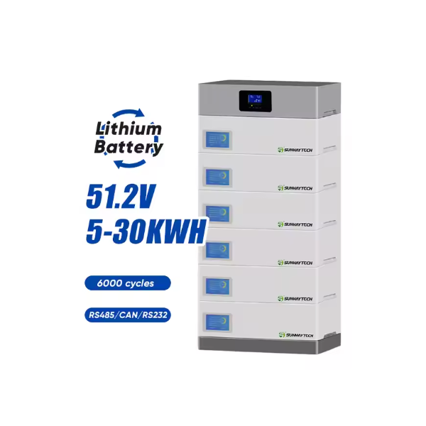 Sunway 10Kwh 15Kwh 20Kwh 25Kwh High Voltage Lifepo4 Stackable Battery For Home Energy Storage / 3