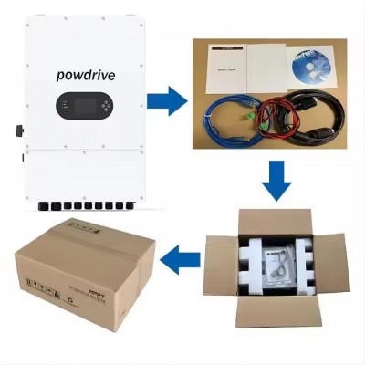 In Stock 6kw 8kw 10kw 12kw High Voltage Hybrid Solar Inverter Competitive Three Phase Solar System