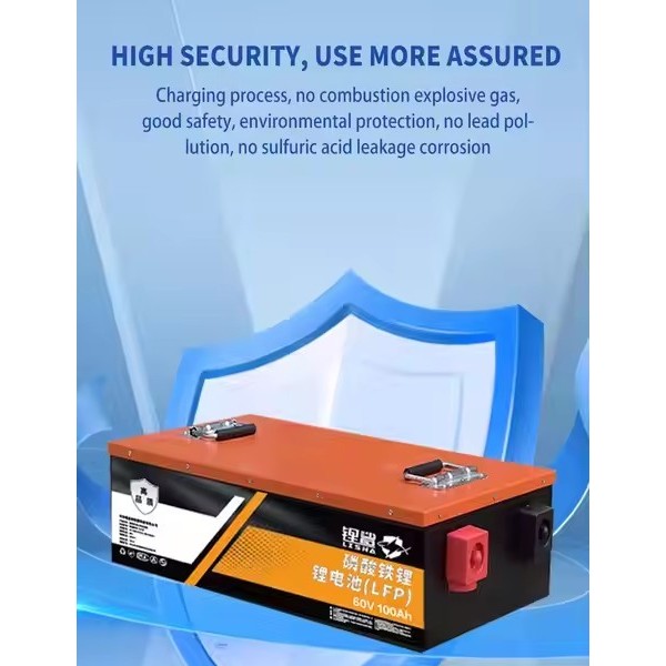 Lisha Markdown Sale LiFePO4 60V/64V 100Ah Golf Car Battery Power Battery Power System Lithium ion Ba / 2