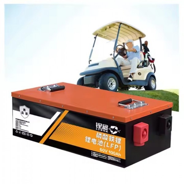 Lisha High Quality Long Lifespan LiFePO4 60V/64V 100Ah Golf Car Battery Power Battery Power System L / 3