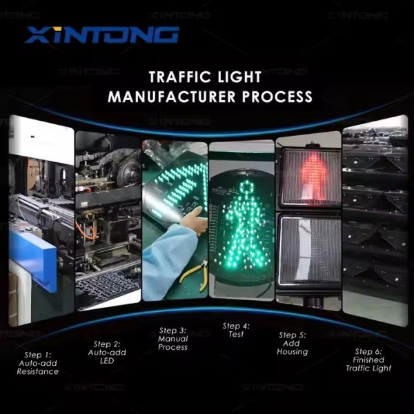 XINTONG Full Screen LED Traffic Light With Countdown Timer 200mm 300mm 400mm All In One Traffic Ligh / 2