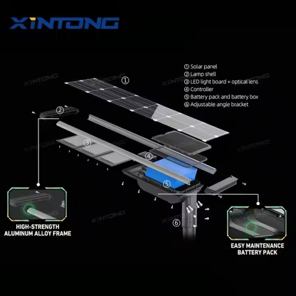 XINTONG New Best Quality Outdoor Waterproof 150W 120W 100W 80W 60W 30W Integrated All In One Led Sol / 2