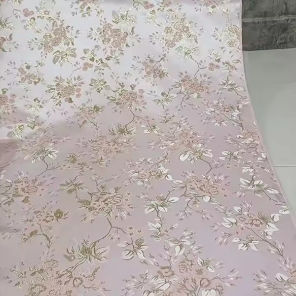 New fashion high quality yarn-dyed woven jacquard fabric full flower brocade fabric for garment luxu / 3