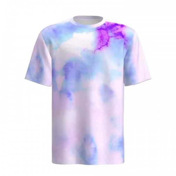Custom Sublimation T Shirt Manufacturer Designer Round Neck T-shirt Wholesale Plain Polyester Tshirt / 3
