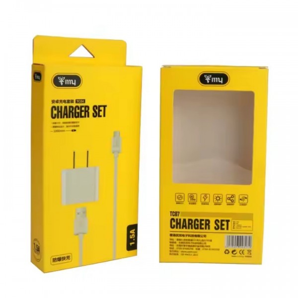 Custom Phone Accessories Data Cable Window Packing Box Hanging charger Data Cable Headset Paper Pack / 3