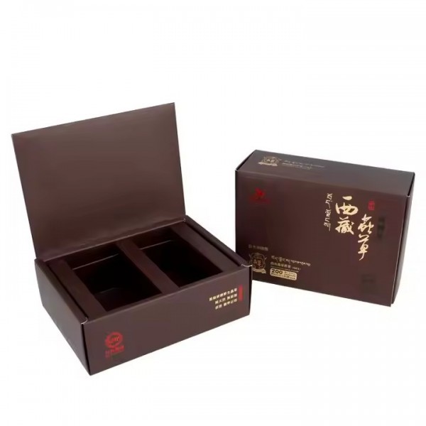 Personalized Custom Printed folding Clamshell Product Paper Box Packaging / 3